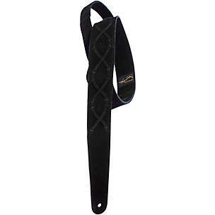 Henry Heller Suede With X's Guitar Strap