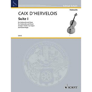 Schott Suite 1 A Major (Cello and Piano) Schott Series