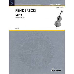 Schott Suite (Cello Solo) String Solo Series Softcover