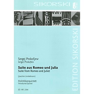SIKORSKI Suite from Romeo and Juliet Woodwind Ensemble  by Sergei Prokofiev Arranged by Joachim Linckelmann
