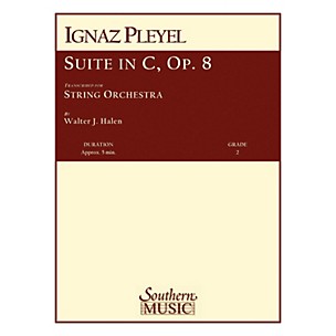 Southern Suite in C, Op 8 (String Orchestra) Southern Music Series Arranged by Walter J. Halen