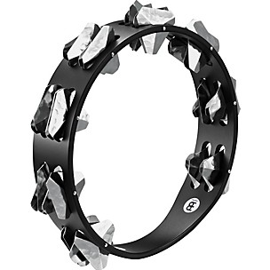 MEINL Super-Dry Studio Wood Tambourine Two Rows Stainless Steel Jingles