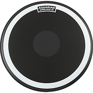 Aquarian Super-Kick III Black Drumhead