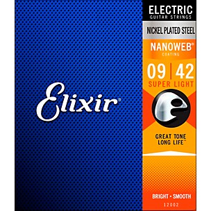 Elixir Super Light Nanoweb Electric Guitar Strings