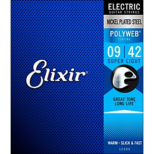 Elixir Super Light Polyweb Electric Guitar Strings