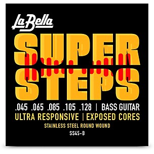 LaBella Super Steps Stainless Steel Exposed Cores 5-String Bass Strings