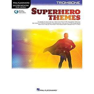 Hal Leonard Superhero Themes Instrumental Play-Along for Trombone (Book with Online Audio)