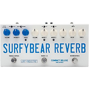 Surfy Industries SurfyBear Compact Deluxe Reverb Pedal -