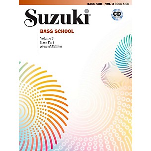 Suzuki Suzuki Bass School Book & CD Volume 3 (Revised)