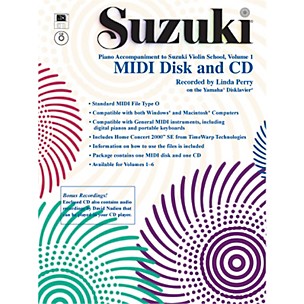 Alfred Suzuki Violin School MIDI Disk Acc./CD-ROM, Volume 1