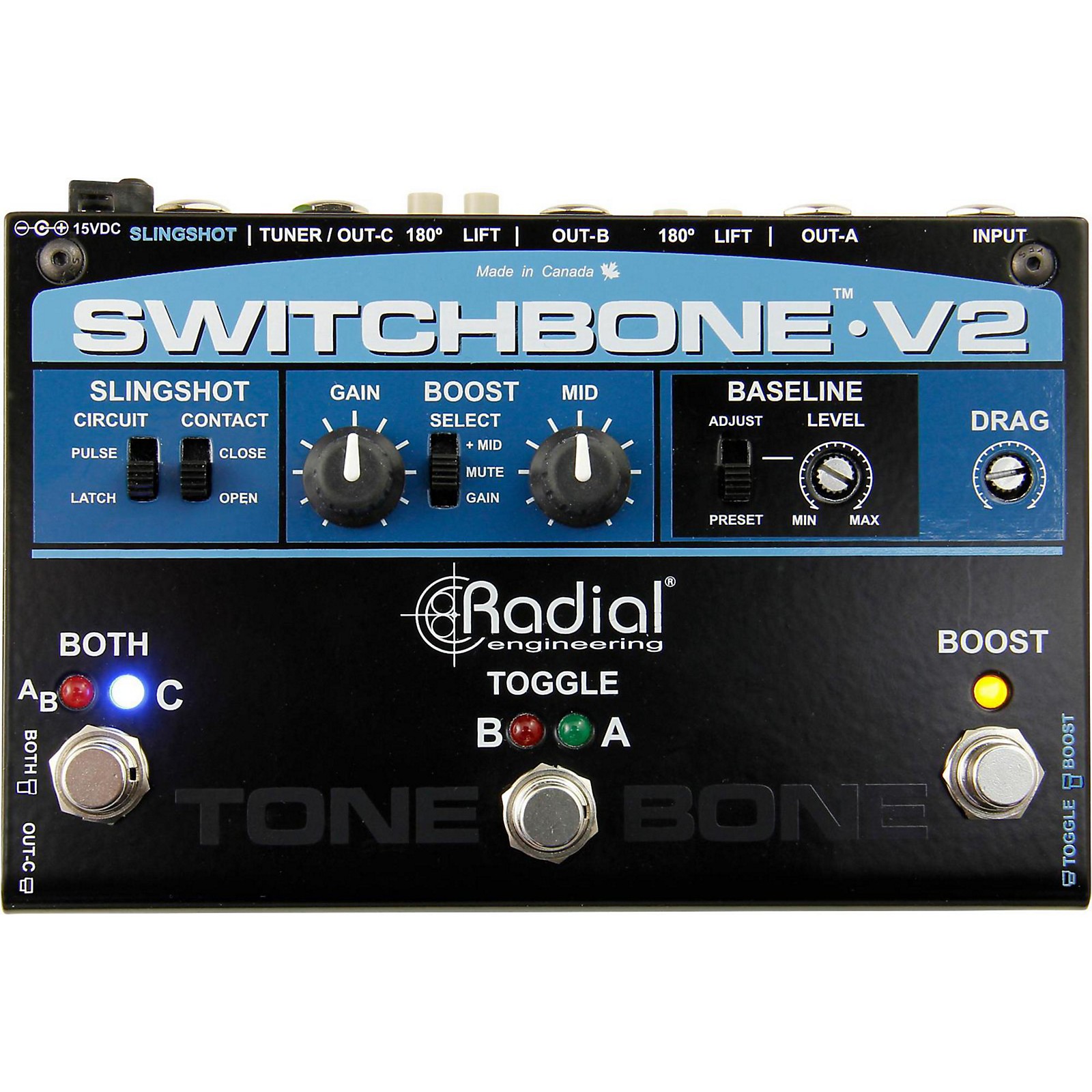 Radial Engineering Switchbone V2 ABY/C Amp Selector and Booster