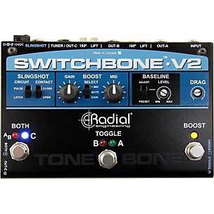 Radial Engineering Switchbone V2 ABY/C Amp Selector and Booster Pedal