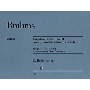 G. Henle Verlag Symphonies Nos. 1 and 2 Henle Music Folios Softcover Composed by Johannes Brahms Edited by Robert Pascall