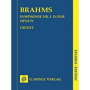 G. Henle Verlag Symphony D Major Op. 73, No. 2 (Study Score) Henle Study Scores Series Softcover by Johannes Brahms