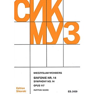 SIKORSKI Symphony No. 14, Op. 117 (Study Score) Study Score Series Softcover Composed by Mieczyslaw Weinberg