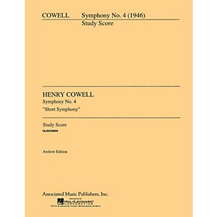 Associated Symphony No. 4 (1946) (Full Score) Study Score Series Composed by Henry Cowell