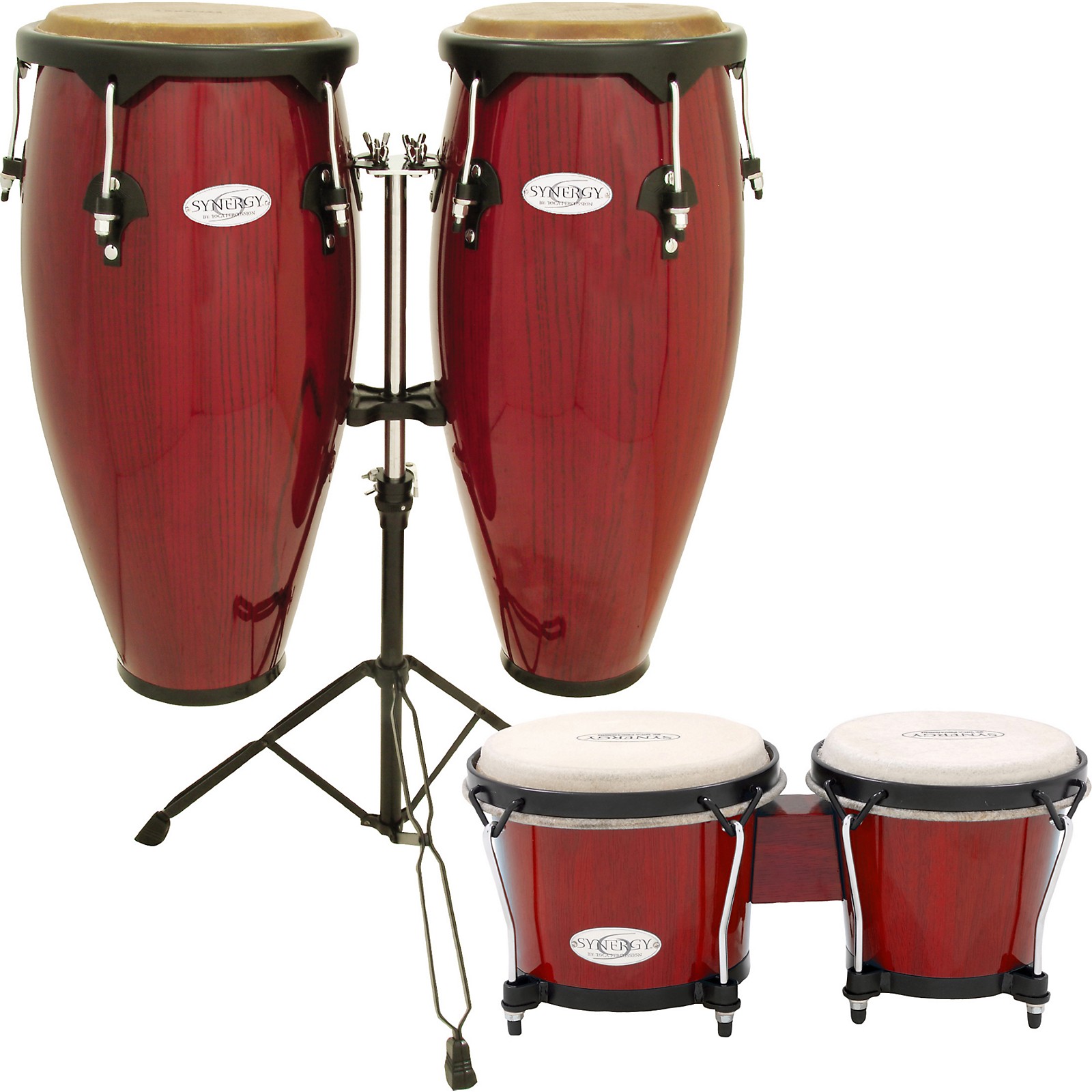 Toca Synergy Conga Set with Stand and Bongos | Music & Arts