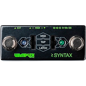 Wampler Syntax Dual Sided Midi Program and Tap-Tempo Pedal