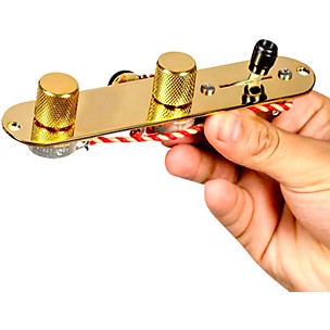 920D Custom T3W-REV Loaded Telecaster Control Plate, Reverse w/ Volume Forward