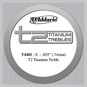 D'Addario T4401 T2 Titanium X-Hard Single Classical Guitar String