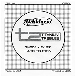 D'Addario T4601 T2 Titanium Hard Single Guitar String