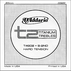 D'Addario T4602 T2 Titanium Hard Single Guitar String