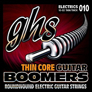 GHS TC-GBTNT Thin Core Boomers Thick N' Thin Electric Guitar Strings (10-52)