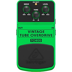 Behringer TO800 Vintage Tube Overdrive Guitar Effects Pedal