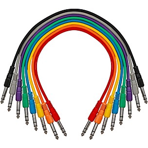 Live Wire TRS-TRS Straight-Straight Patch Cable 8-Pack