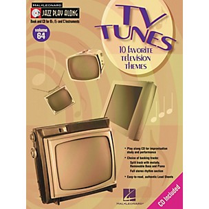 Hal Leonard TV Tunes - 10 Favorite Television Themes Jazz Play Along Volume 64 Book with CD