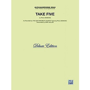 Alfred Take Five for Alto Sax The Dave Brubeck Quartet Book