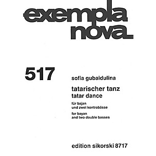 SIKORSKI Tatar Dance (for Bayan and Two Double Basses) Ensemble Series Softcover Composed by Sofia Gubaidulina