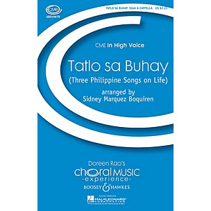 Boosey and Hawkes Tatlo sa Buhay SSAA A Cappella arranged by Sidney Marquez Boquiren