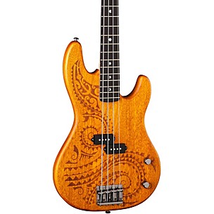 Luna Tattoo Long Scale Electric Bass