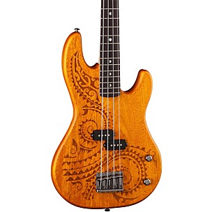 Luna Tattoo Short-Scale Electric Bass Guitar