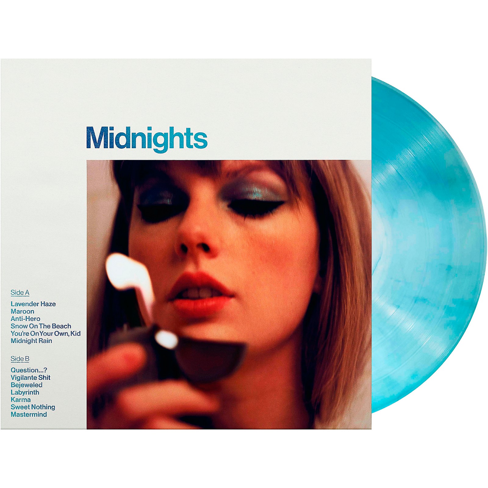 Taylor fashion Swift signed Midnights vinyl Moonstone Blue Edition SEALED