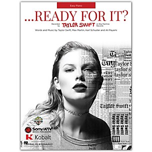 Hal Leonard Taylor Swift ...Ready For It?  Easy Piano Sheet