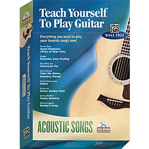 Alfred Teach Yourself To Play Guitar: Acoustic Songs (CD-ROM)