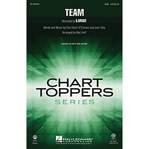 Hal Leonard Team SAB by Lorde arranged by Mac Huff
