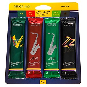 Vandoren Tenor Saxophone Jazz Reed Sample Pack