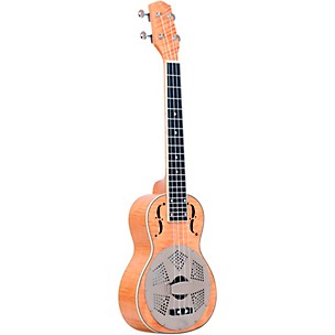 Gold Tone Tenor-Scale Curly Maple Resonator Ukulele with Gig Bag