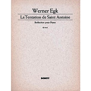Schott Tentation De St. Antoine Schott Series  by Werner Egk