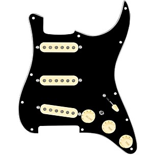 920D Custom Texas Grit Loaded Pickguard for Strat With Aged White Pickups and Knobs and S7W-MT Wiring Harness