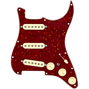 920d Custom Texas Grit Loaded Pickguard for Strat With Aged White Pickups and Knobs and S7W-MT Wiring Harness