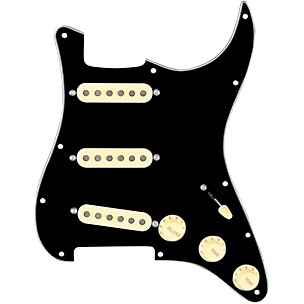 920d Custom Texas Grit Loaded Pickguard for Strat With Aged White Pickups and Knobs and S7W Wiring Harness