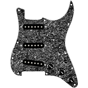 920d Custom Texas Growler Loaded Pickguard for Strat With Black Pickups and S5W-BL-V Wiring Harness