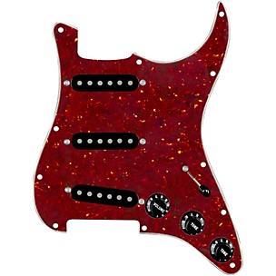 920d Custom Texas Growler Loaded Pickguard for Strat With Black Pickups and S5W Wiring Harness