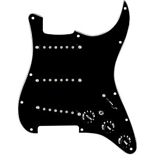 920d Custom Texas Growler Loaded Pickguard for Strat With Black Pickups and S7W-MT Wiring Harness