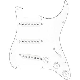 920d Custom Texas Vintage Loaded Pickguard for Strat With White Pickups and S5W-BL-V Wiring Harness