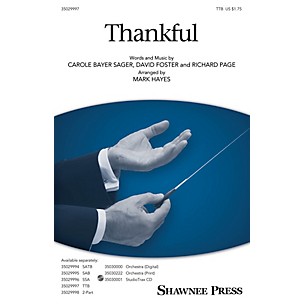 Shawnee Press Thankful TTB arranged by Mark Hayes